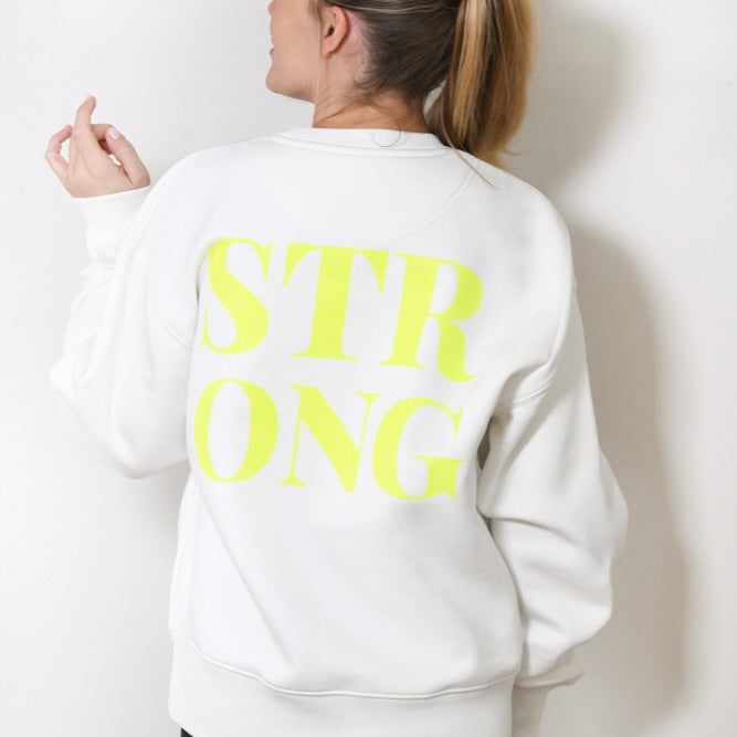 Sweatshirt - STRONG - Off White